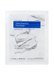 Produktbild: KORRES GREEK YOGHURT Intensiv feuchtigkeitsspendende Tuch-Maske für das Gesicht, Sheet mask mit sofortigem Kühlungseffekt, für strahlende Haut, 100% biologisch abbaubar, 20 ml