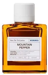 Produktbild: KORRES MOUNTAIN PEPPER Eau De Toilette für Herren, aromatisch-holziger Duft, dermatologisch getestet, vegan, 50 ml