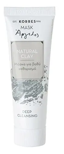 Produktbild: KORRES Natural Clay Deep Cleansing Mask Beauty Shot, tiefenreingende Maske gegen Unreinheiten, dermatologisch getestet, für Veganer geeignet, 18 ml