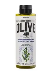 Produktbild: KORRES OLIVE ROSEMARY FLOWER Duschgel für Frauen & Männer, bewahrt die Feuchtigkeit der Haut & reinigt sanft, mit extra nativem Olivenöl, dermatologisch getestet & vegan, 250 ml