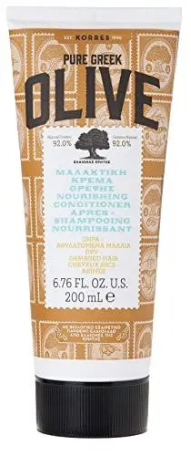 Produktbild: KORRES Olive Nährender Conditioner, Pflegespülung mit extra nativem Olivenöl, für intensive Feuchtigkeit & Pflege, vegan, 200 ml