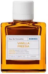 Produktbild: KORRES VANILLA FREESIA Eau De Toilette für Damen, blumig & eleganter Damenduft, dermatologisch getestet, vegan, 50ml