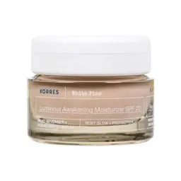 Produktbild: KORRES WHITE PINE Belebende Feuchtigkeitscreme für reife Haut nach den Wechseljahren, für strahlende Haut, rosé-getönt, SPF20, vegan, 40 ml