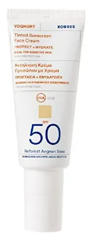 Produktbild: KORRES YOGHURT Getöntes Sonnencreme-Gel für das Gesicht SPF50, 40 ml