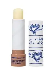 Produktbild: KORRES pflegender Lip Balm Cocoa Butter, extra Pflege für trockene Lippen, Lippenpflege mit Sheabutter, farblos & vegan, 4,5g