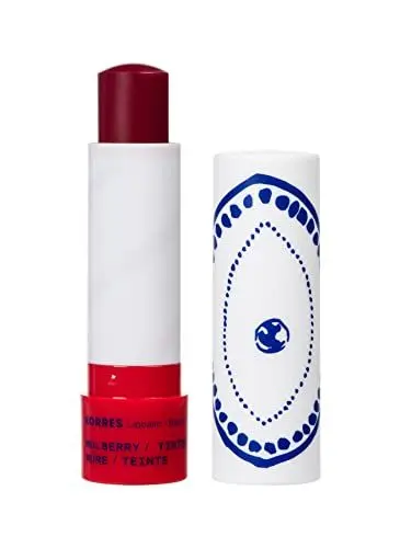 Produktbild: KORRES pflegender Lip Balm Mulberry getönt mauve, Lippenpflege mit Johanniskrautöl, vegan & dermatologisch getestet, 4,5 g