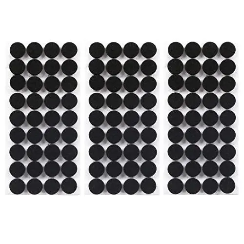 Produktbild: KOSHIFU 108 Stück Filzgleiter Selbstklebend Schwarz 15mm Filzgleiter Rund mit 5mm Dick Möbelgleiter Filz-Gleiter Filzgleiter für Stühle Möbel Böden Stuhlgleiter Bodengleiter