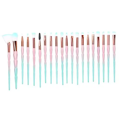 Produktbild: Kosmetikpinsel-Set, 20-teilig, weiches Haar, Lidschatten und loser Puder, Make-up-Pinsel-Set, ideale Rougepinsel für makelloses Auftragen von Gesichts- und Augen-Make-up