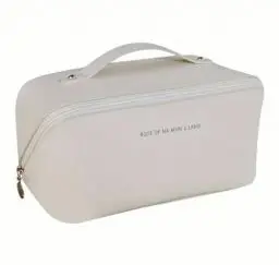 Produktbild: Kosmetiktasche, Kulturtasche Damen, kulturbeutel, Reise Kosmetiktasche Damen, Make Up Tasche Groß, wasserdichte Leder Make-up Tasche, Schminktasche Kosmetik Reise Täschchen