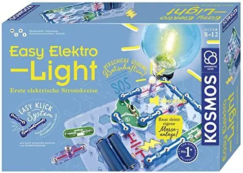 Produktbild: KOSMOS 620530 Easy Elektro - Light. Erste elektrische Stromkreise erstellen. Spielerisch die Elektrizität entdecken. Experimentierkasten zu Elektrotechnik für Kinder ab 8-12 Jahre