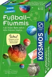 Produktbild: KOSMOS 657741 Fußball-Flummis, Flummis in Fußball-Form selbst herstellen, 6 Farben zum Kombinieren, Experimentierset für Kinder ab 8-12 Jahre, Mitbringsel, Aktivität für Kindergeburtstag, DIY