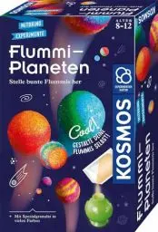 Produktbild: KOSMOS 657765 Flummi-Planeten, Bunte Flummis selbst herstellen, Coole Farbmuster selber Mixen, Experimentierset für Kinder ab 8 Jahre, Mitbringexperiment, Aktivität für Kindergeburtstag