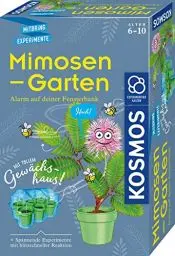 Produktbild: Kosmos 657802 Mimosen-Garten Pflanzen züchten und erforschen Komplett-Set mit Mini-Gewächshaus Experimentier-Set für Kinder ab 6 - 10 Jahre Mitbringexperiment teal/turquoise green