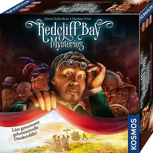 Produktbild: KOSMOS 680459 Redcliff Bay Mysteries, gemeinsam Detektiv-Fälle lösen, Detektiv-Spiel, Familienspiel, Krimi-Spiel, Gesellschaftsspiel ab 12 Jahre für 1 bis 5 Personen