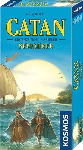 Produktbild: Kosmos 682729 Catan - Seefahrer Ergänzung für 5-6 Personen, Ergänzung zur Catan Erweiterung Seefahrer, Brettspiel ab 10 Jahre für 2-6 Personen, Siedler von Catan