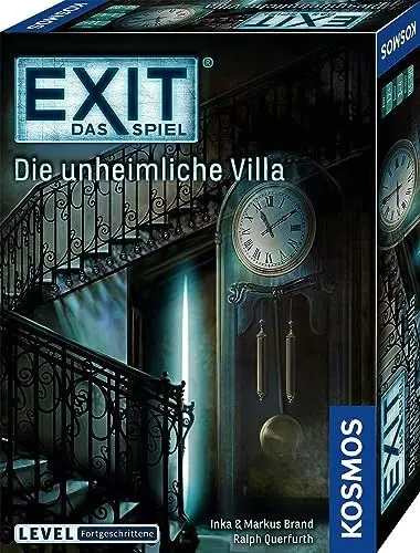 Produktbild: KOSMOS 694036 EXIT - Das Spiel - Die unheimliche Villa, Level: Fortgeschrittene, Escape Room Spiel, EXIT Game für 1-4 Spieler ab 12 Jahre, EIN einmaliges Gesellschaftsspiel