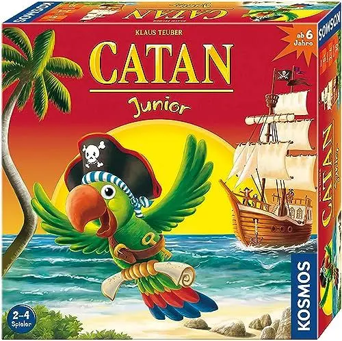 Produktbild: KOSMOS 697495 Catan Junior, Brettspiel für Kinder ab 6 Jahre, Kinderspiel-Variante von Siedler von Catan, Familienspiel für 2-4 Personen ab 6 Jahren