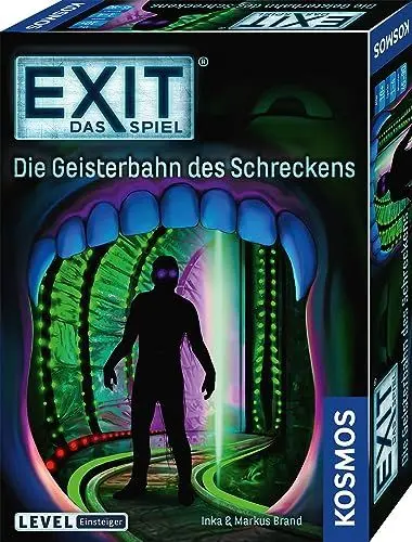 Produktbild: KOSMOS 697907 EXIT - Das Spiel - Die Geisterbahn des Schreckens, Level: Einsteiger, Escape Room Spiel, EXIT Game für 1 bis 4 Spieler ab 10 Jahre, EIN einmaliges Gesellschaftsspiel