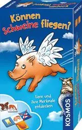 Produktbild: KOSMOS 699130 Können Schweine fliegen? Tierspiel, Kinderspiel für 2 bis 4 Personen ab 5 Jahren, Reisespiel