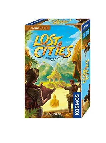 Produktbild: KOSMOS 711429 - Lost Cities - Das Abenteuer to go, Abenteuerspiel ab 2 Personen ab 8 Jahre, Mitbringspiel, Familienspiel, Gesellschaftsspiel, Reisespiel, kleines Geschenk, Mitbringsel