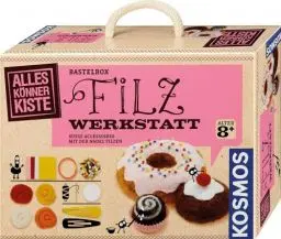 Produktbild: Kosmos 604172 AllesKönnerKiste Filz-Werkstatt für Anfänger, Bastelset für kreative Mädchen und Jungen ab 8 Jahren, Geschenk für den Kindergeburtstag, Basteln für Kinder