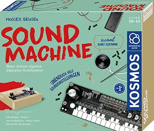 Produktbild: Kosmos 620929 Sound Machine Experimentierkasten für Kinder ab 10 Jahren, Experimentierkasten Technik und Musik, Baue deinen eigenen digitalen Synthesizer, Maker Series