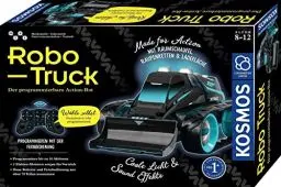 Produktbild: Kosmos 621049 Robo-Truck-Der programmierbare Action-Bot, Bausatz für programmierbaren Truck, viele spannende Aktionen per Fernsteuerung, geländegängiges Mint-Spielzeug für Kinder ab 8 Jahren