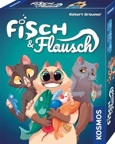 Produktbild: KOSMOS 741846 Kartenspiel Fisch & Flausch, witziges Bietspiel für die ganze Familie, Brettspiel für 2-6 Personen ab 8 Jahre, Gesellschaftsspiel