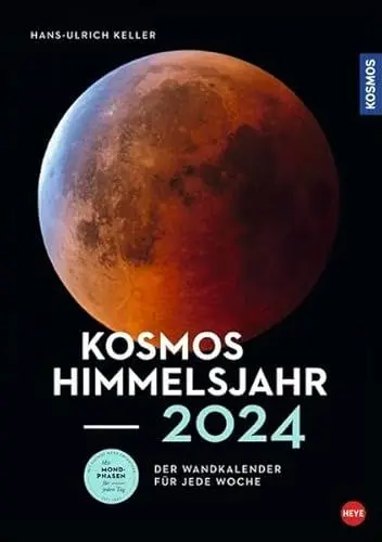 Produktbild: Kosmos Himmelsjahr Wochenkalender 2024. Ein Best-of faszinierender Aufnahmen aus dem Sternenhimmel: Foto-Kalender mit Mondphasen und weiteren astronomischen Daten rund um Sonne, Weltall und Planeten