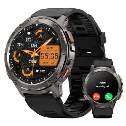 Produktbild: KOSPET TANK T3 Smartwatch Herren mit Telefonfunktion, 5ATM Wasserdicht，60+Tage Akkulaufzeit, Fitnessuhr mit 1,43