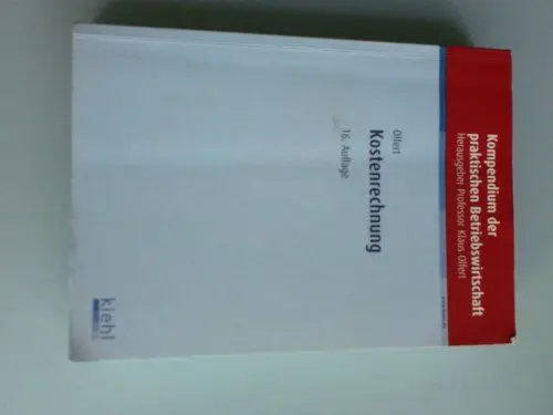 Produktbild: Kostenrechnung (Kompendium der praktischen Betriebswirtschaft)