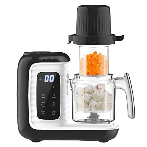 Produktbild: KOSTTE Babynahrungszubereiter, Multifunktions Babybrei Zubereiter, Schnelles Dampfgaren in 15 Minuten, Multifunktions Küchenmaschine für Babynahrung, BabyDampfgaren, Mixen