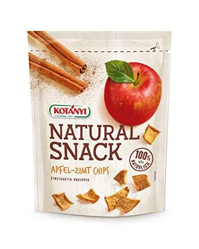 Produktbild: Kotanyi Apfel-Zimt Chips | getrocknete Apfelstücke mit Zimt, 100% natürlich, 9er Pack (9 x 40 g)