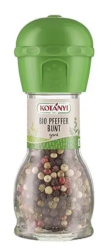 Produktbild: Kotanyi BIO Pfeffermühle, bunter Pfeffer mit Mühle, 43 g