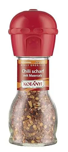 Produktbild: Kotanyi Chili mit Meersalz Mühle, 2er Pack (2 x 34 g)