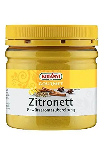 Produktbild: Kotanyi Gourmet Zitronett Zitronenaroma | frischer Ersatz für geriebene Zitronenschalen, frisches, leicht bitteres Aroma, 400 ml