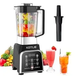 Produktbild: KOTLIE Blender, großer professioneller Küchenmixer, 8 Programme zur Auswahl für Ice Crush/Milchshake/Mahlen/Entsaften, 2L BPA freier lebensmittelechter Kunststoffbehälter,2000W(BS-0212)