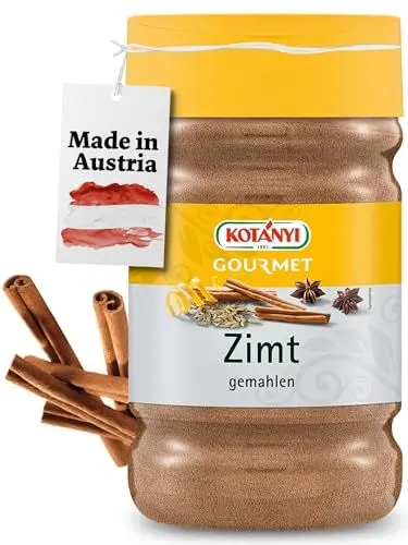 Produktbild: KOTÁNYI Zimt - Zimt gemahlen zum Backen & Kochen - Für Suppen, Eintöpfe, Glühwein & mehr - Cinnamon inkl. Großpackung, ca. 600g - (Jetzt KOTÁNYI Gewürze kaufen!)