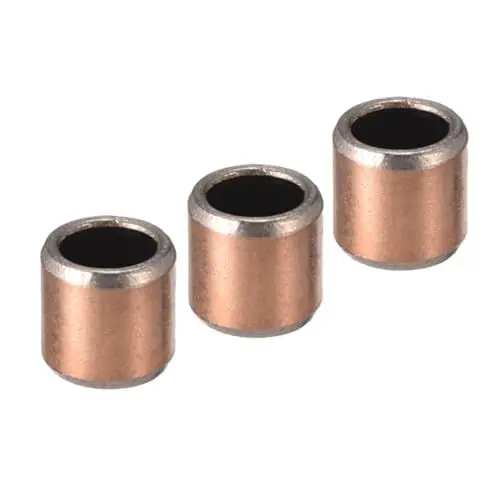 Produktbild: Kozelo 3 Stück 0406 Gleitlager - (4mm Bohrungsdurchmesser x 6mm Außendurchmesser x 6mm Länge) Gewickelte ölfreie Buchsen für Gleitbewegungen von Maschinenanwendungen