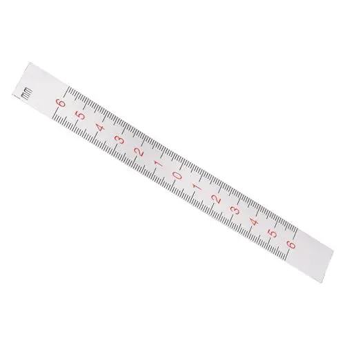 Produktbild: Kozelo Mittelfindung Lineal - (60mm-0-60mm) Klebendes Aluminium-Mittenzentrierungslineal mit Löchern zur Messung von Symmetrie bei Holzarbeiten und Stoffen, ab der Mitte