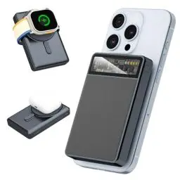 Produktbild: KPON Magsafe Powerbank 10,000mAh für Apple Watch und iPhone,Wireless Power Bank Magnetische 20W PD Schnelles Laden mit LED Tech Display für iPhone 16/15/14/13/12 Plus/Mini/Pro/Pro Max