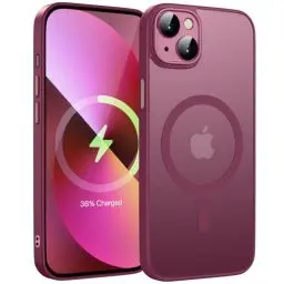 Produktbild: KPPIT Magnetic für iPhone 13 Hülle für Magsafe, Handyhülle iPhone 13 mit Magsafe Anti-Fingerabdruck-Schutzhülle Mattiert Durchscheinende Handyhülle für iPhone 13 6,1