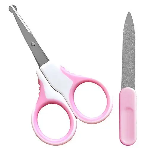 Produktbild: K-Pro Baby Nagelschere Nagelfeile 1 Set rosa - Für Neugeborene Babys
