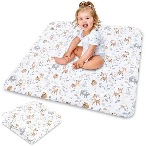 Produktbild: Krabbeldecke Krabbelmatte für Baby – Spielmatte Spieldecke Bodenmatte für Kinder und Babys für Kinderzimmer und Laufgitter Große faltbar waschbar Play Mat