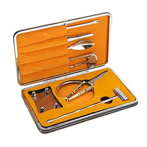 Produktbild: Krabbenwerkzeug, 8-teiliges Krabbenbein-Cracker und Werkzeuge Edelstahl-Nuss-Hummer-Cracker-Öffner-Set Meeresfrüchte-Klauen-Werkzeug-Set Hammer, Löffel, Rasierschere, Axt, Gabel, Pinzette, Kleiner Hac