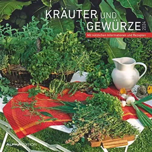 Produktbild: Kräuter & Gewürze 2024 - Broschürenkalender 30x30 cm (30x60 geöffnet) - Kalender mit Platz für Notizen - inkl. Poster - mit Rezepten - Alpha Edition