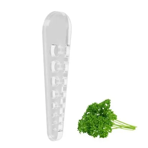 Produktbild: Kräuterschäler, 8 Löcher, Küchenkräuterblatt-Stripper, Kräuterschäler Grünkohl, Grünkohl, Thymian, Basilikum, Rosmarin