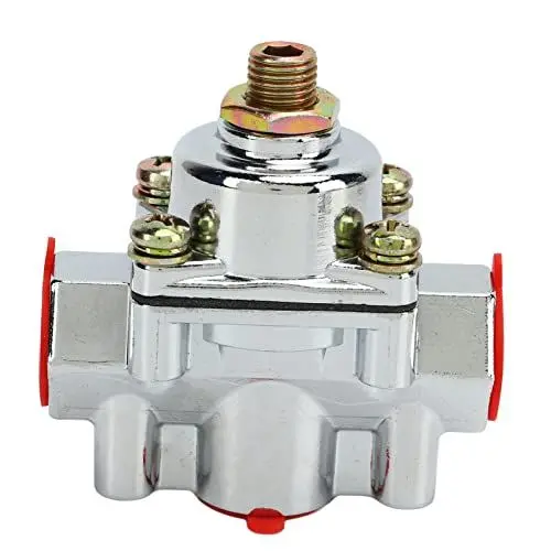 Produktbild: Kraftstoffdruckregler, 12 804 Zinklegierung Kraftstoffdruckregler-Kit 1 bis 4 Psi 3/8in NPT Port Rostfreier Vergaser-Kraftstoffdruckregler für Holley, Edelbrock Vergaser