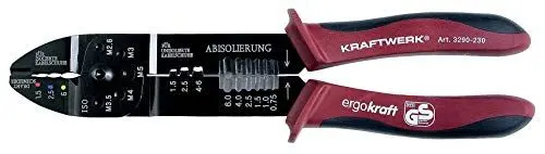 Produktbild: Kraftwerk Kombi-Abisolier- und Kabelschuhzange