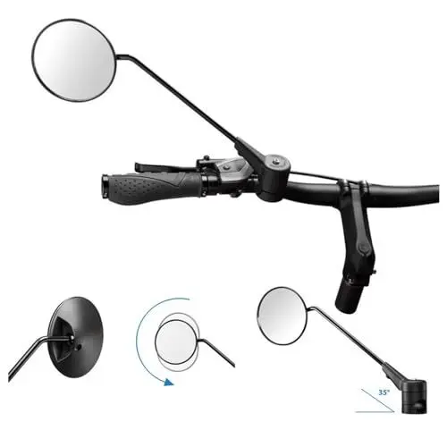 Produktbild: Krampe Fahrradspiegel-2321050100 Fahrradspiegel, Schwarz, Einheitsgröße